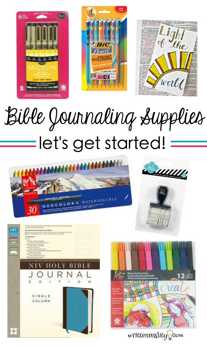 Bible journaling supplies