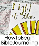 how to begin Bible journaling