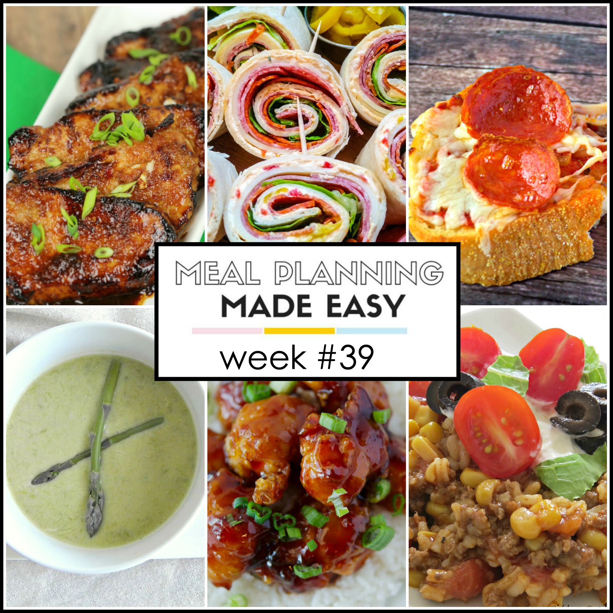 Easy Meal Plan Recipes Week #39 - Written Reality