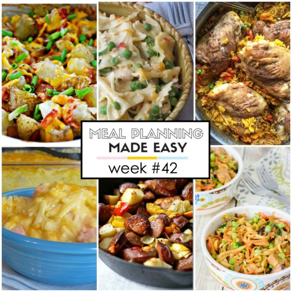 Easy Meal Plan recipes
