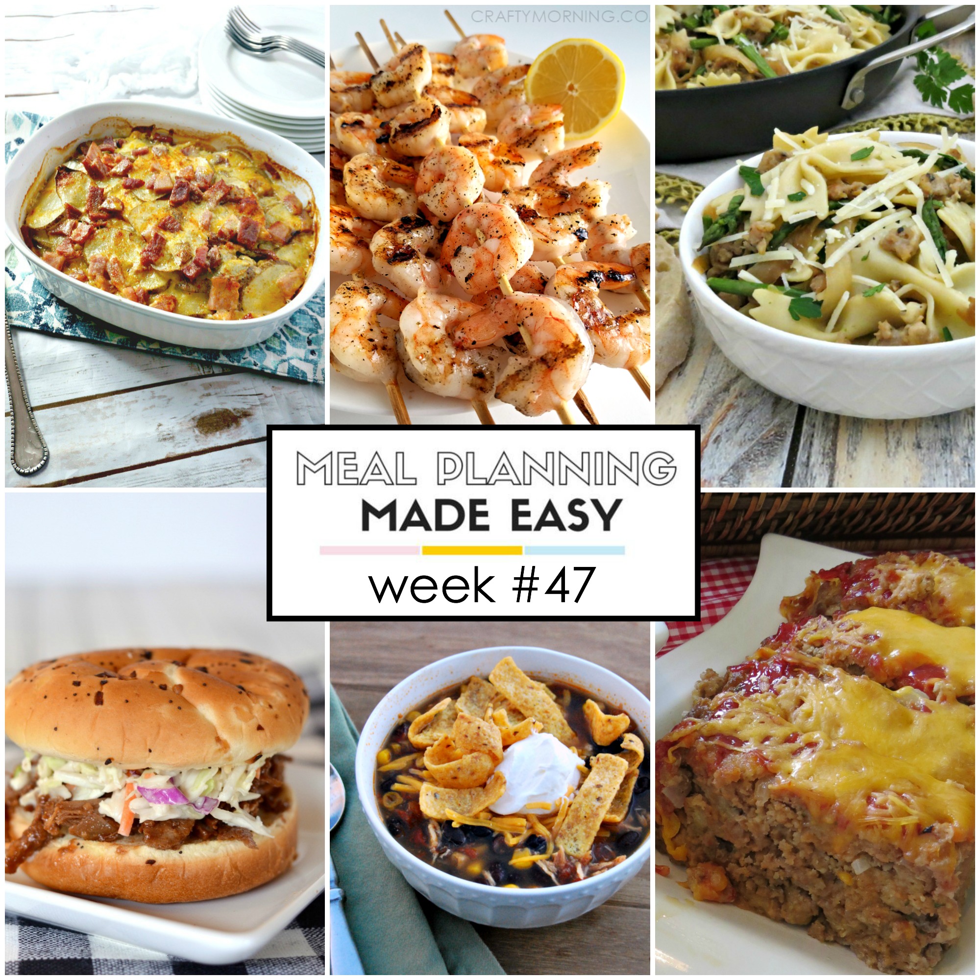 Easy Meal Plan Week #47 - Written Reality