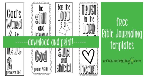 free Bible journaling templates