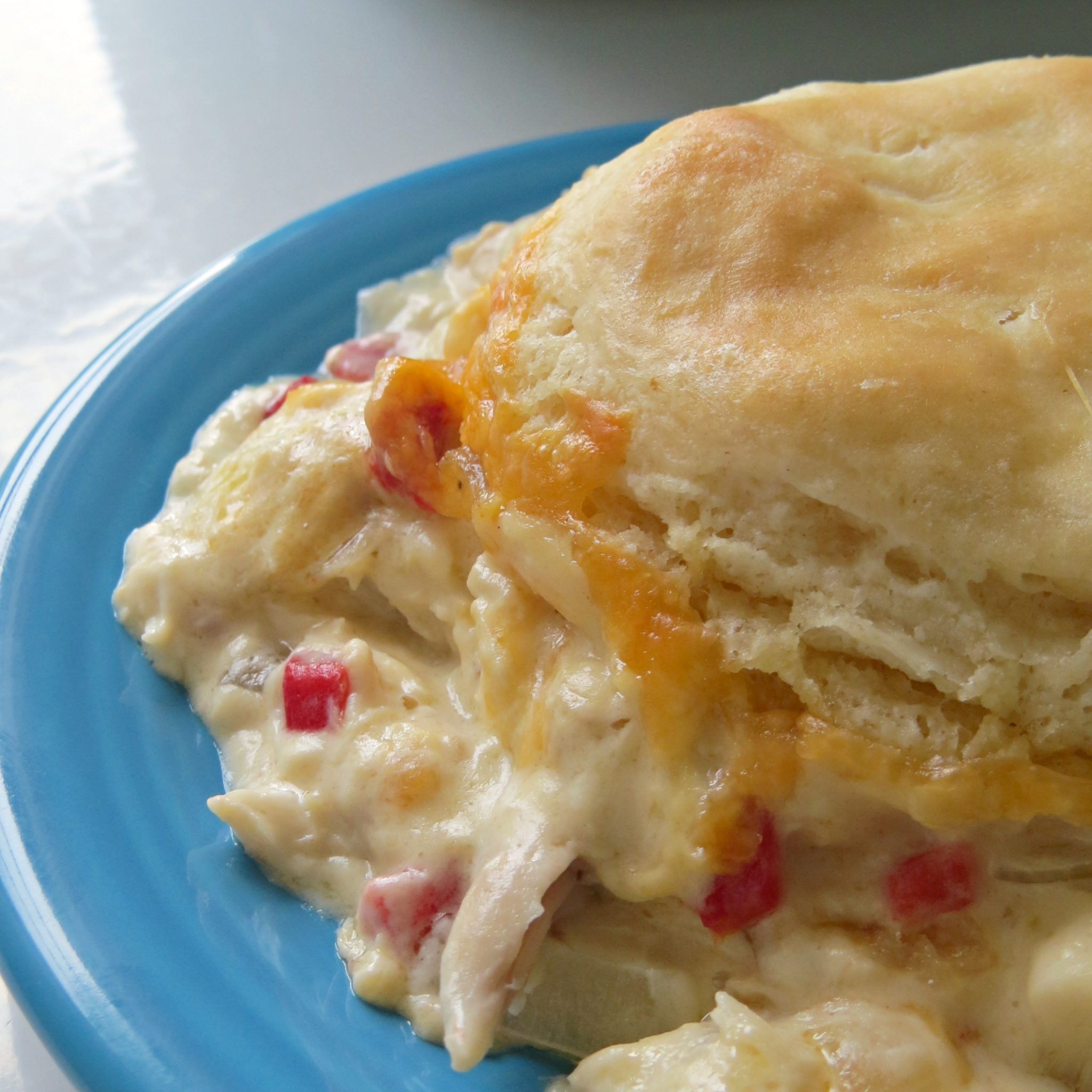 Creamy Skillet Chicken and Biscuits Recipe