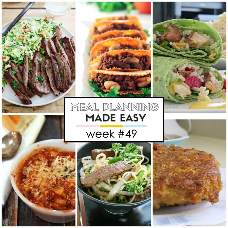 Easy Meal Plan #49 - Written Reality