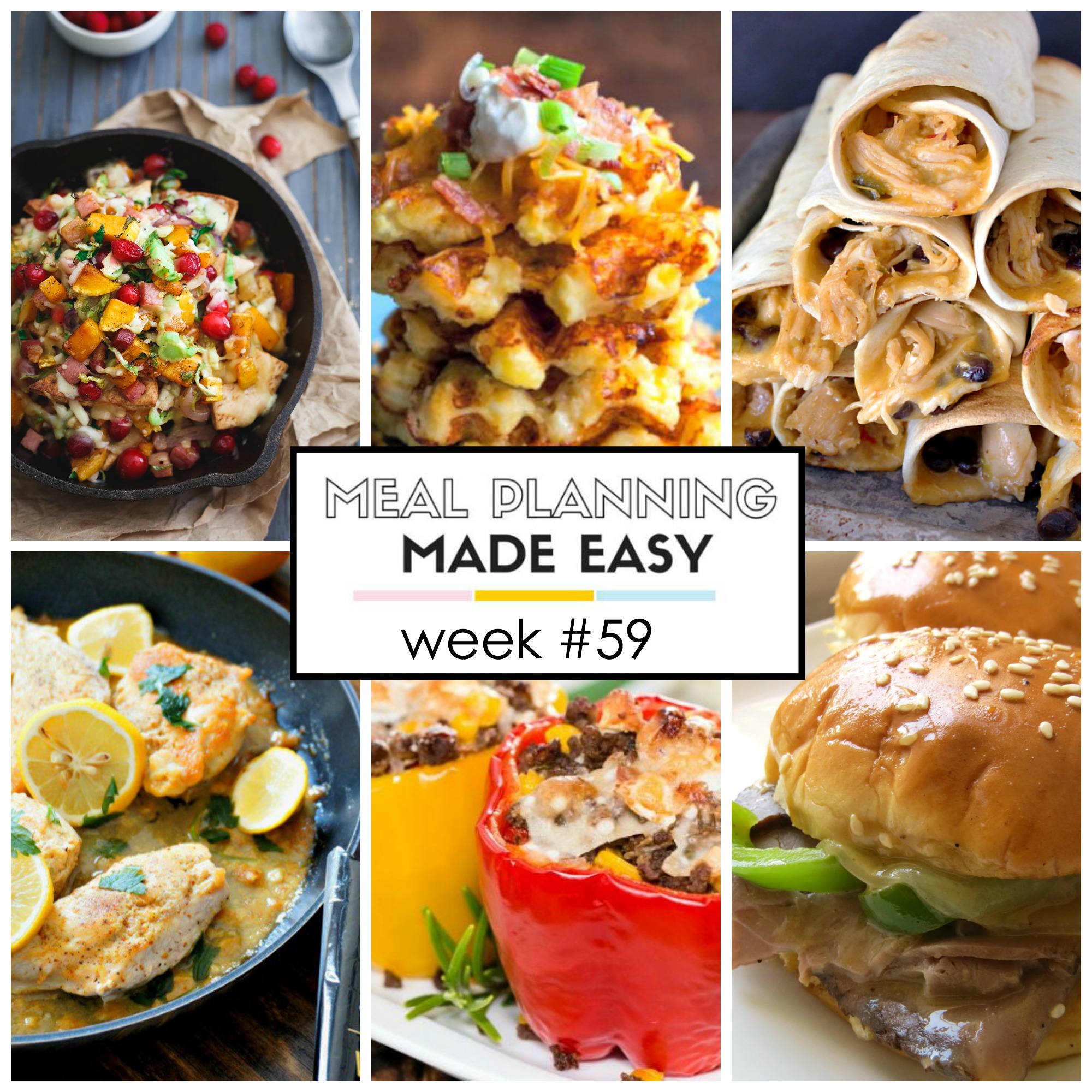 Meal Plan Week #59 Easy Recipes - Written Reality