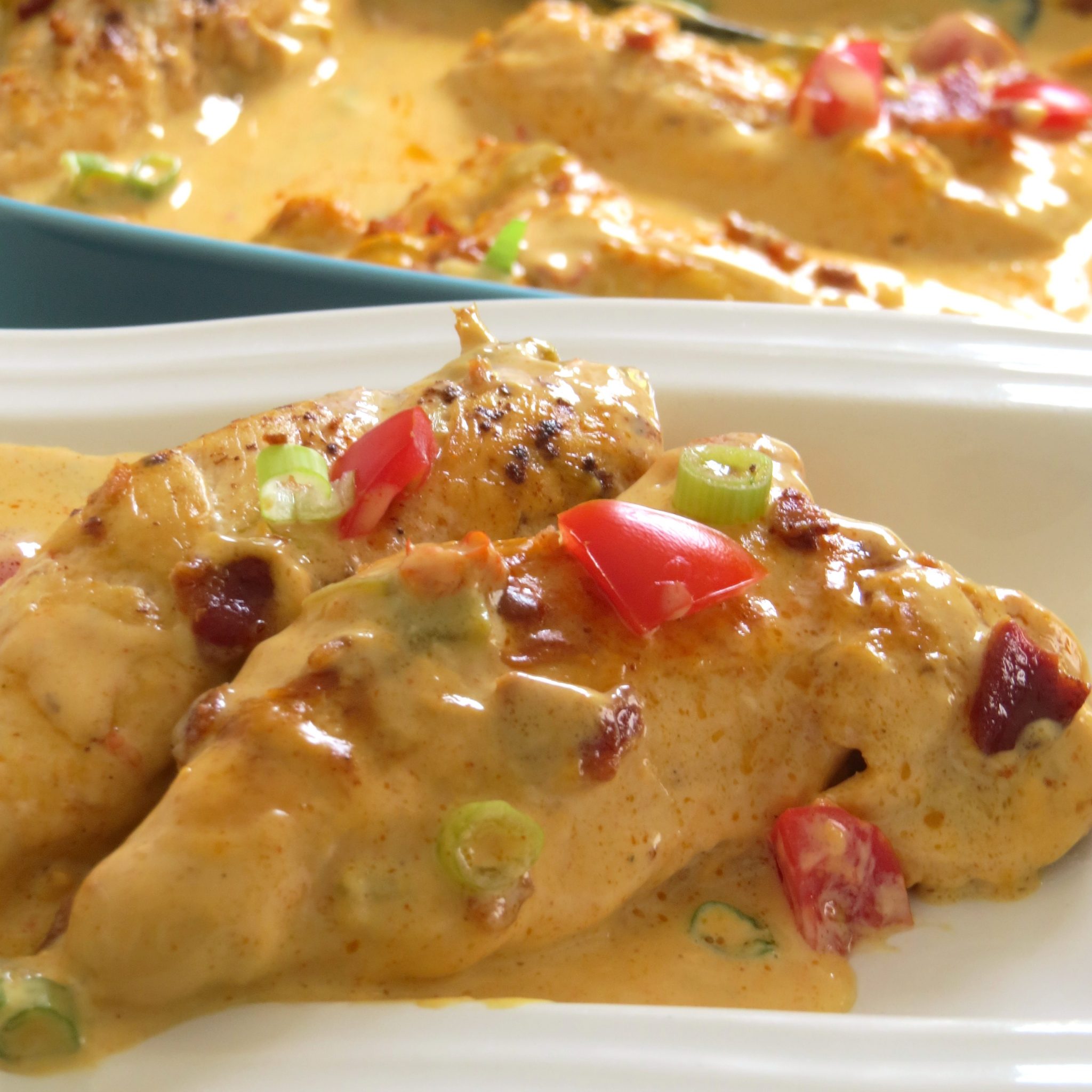 Chile Con Queso Chicken Casserole Written Reality