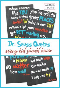 Dr. Seuss Quotes For Kids - Written Reality