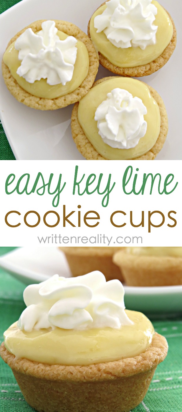 key lime cookie cups