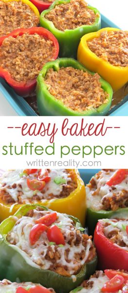 Easy Stuffed Bell Pepper Recipe - Written Reality