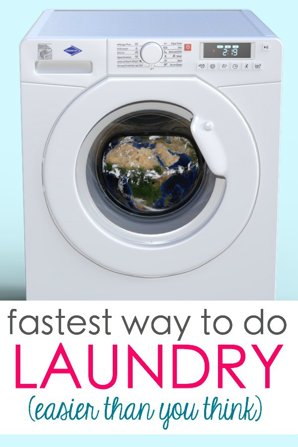 fastest way to do laundry
