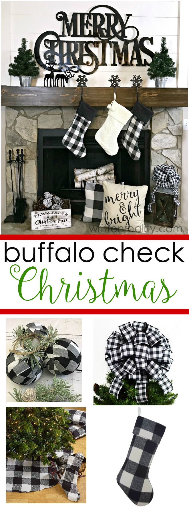 buffalo check christmas decorations